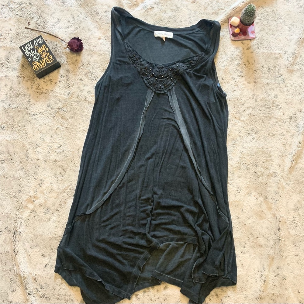 Knox Rose | Sleevless Long Tunic Top | Size M